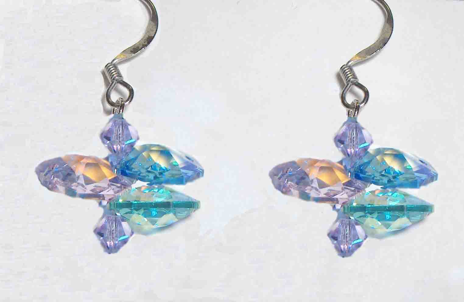 Pastel Swarovski earrings
